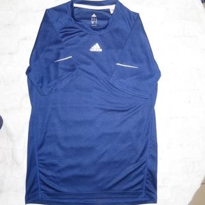 adidas -  MENS SIZE MEDIUM ACTIVEWEAR SHIRT BLUE